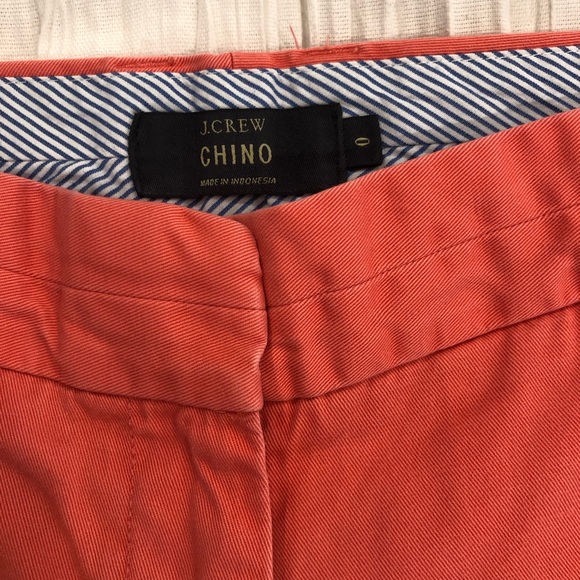 J Crew Chino Shorts in Coral.  Size 0. - Picture 3 of 8